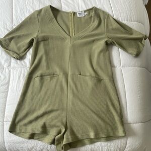 Princess Polly green romper